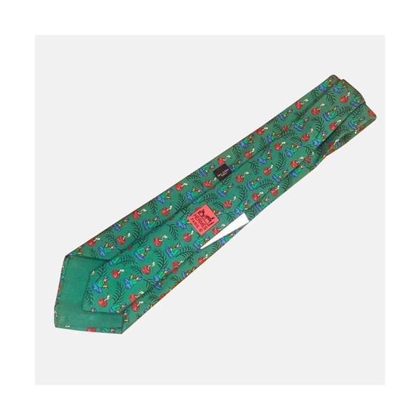 ✨HERMES  MENS  NECKTIE  GREEN  -  에르메스 남성용 넥타이  그린