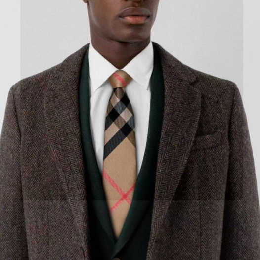 ❤BURBERRY  MENS  NECKTIE BROWN  -  버버리 남성용 넥타이 브라운, BU0001