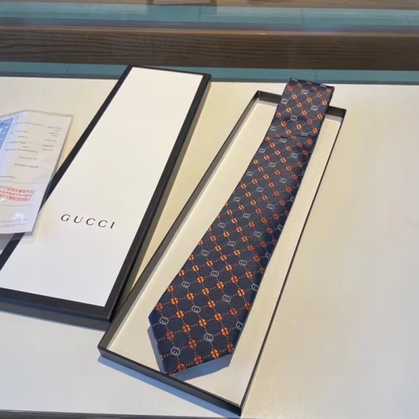 ✨2023 Gucci  MENS  NECKTIE  BLACK - 구찌  남성용 넥타이  블랙 guc00002