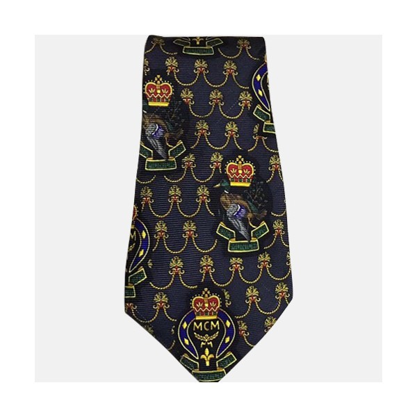 ✨MCM  MENS  NECKTIE  NAVY  -  엠씨엠 남성용 넥타이 네이비