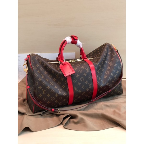 ✨Louis Vuitton 2019 Monogram Keepall Bandouliere Bag,50cm - 루이비통 2019 모노그램 키폴 반둘리에 남여공용 여행가방,M41416,LOUB1376 ,50 cm,브라운