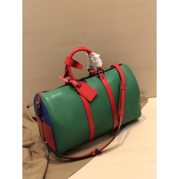 ✨Louis Vuitton 2019 Keepall Bandouliere  Bag,45cm - 루이비통 2019 키폴 반둘리에 남여공용 여행가방 M51462,LOUB1488,45cm,그린