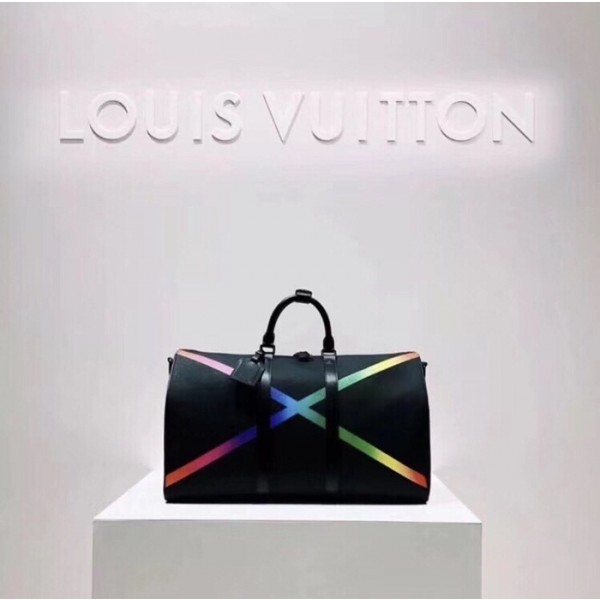✨Louis Vuitton 2019 Keepall Bandouliere  Bag,50cm - 루이비통 2019 키폴 반둘리에 남여공용 여행가방 M30345,LOUB1551,50cm,블랙
