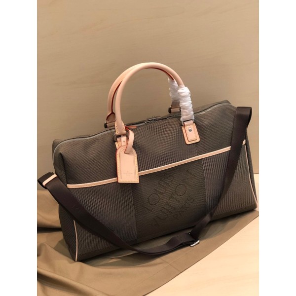 ✨Louis Vuitton 2019 Keepall Damier Geant Canvas Bag,50cm - 루이비통 2019 키폴 다미에 제앙 캔버스 남여공용 여행가방 M93071,LOUB1606,50cm,카키브라운