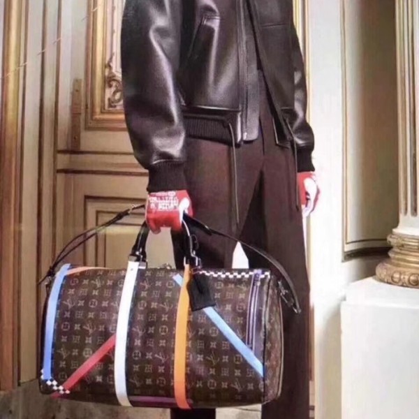 ✨Louis Vuitton 2020 Keepall Bag,50cm - 루이비통 2020 키폴 남여공용 여행가방,M43818,LOUB1958,50cm,브라운