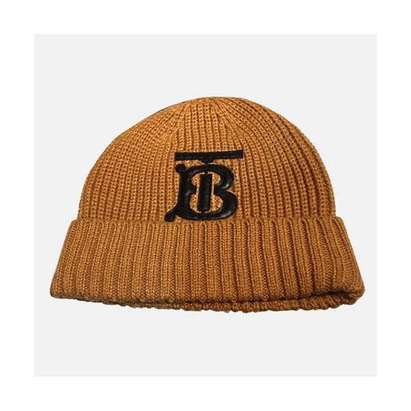 ✨Burberry 2020 Ladies Knit Cap - 버버리 2020 여성용 니트 모자 BURM0053, 브라운