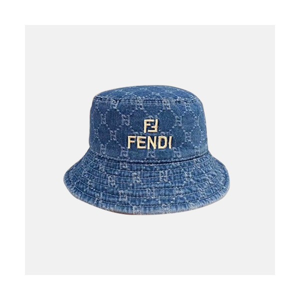 ✨Fendi 2020 Mm / Wm Denim Cap - 펜디 2020 남여공용 데님 모자 FENM0009, 블루