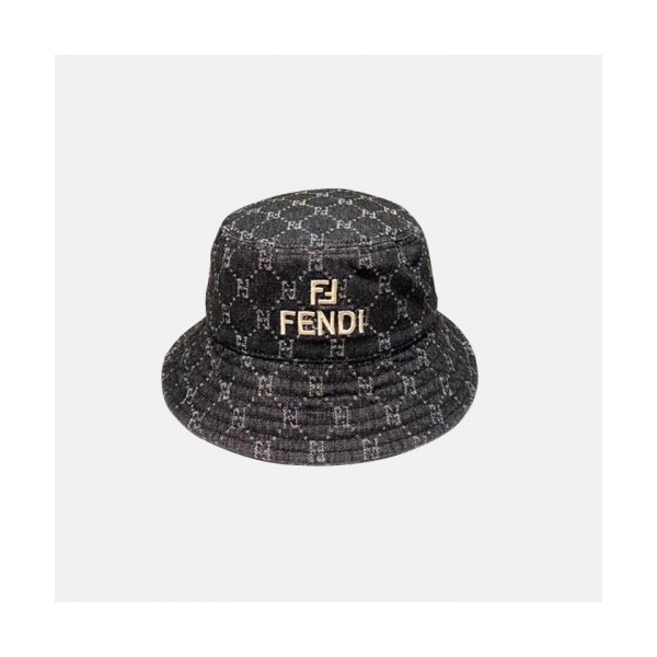 ✨Fendi 2020 Mm / Wm Denim Cap - 펜디 2020 남여공용 데님 모자 FENM0010, 블랙