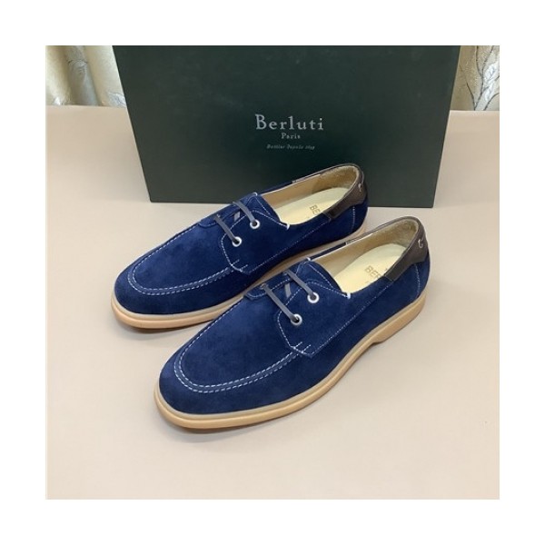 ✨Berluti 2021 Men's Leather Derby Shoes,BERTS0260 - 벨루티 2021 남성용 레더 더비슈즈,Size(240-270),네이비