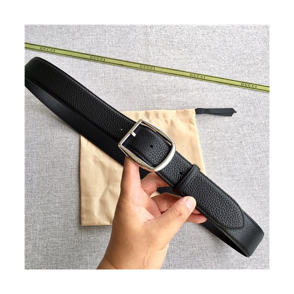 ✨Gucci 2021 Men's Leather Belt,3.8cm,GUBT0222 - 구찌 2021 남성용 레더 벨트,3.8cm, 블랙