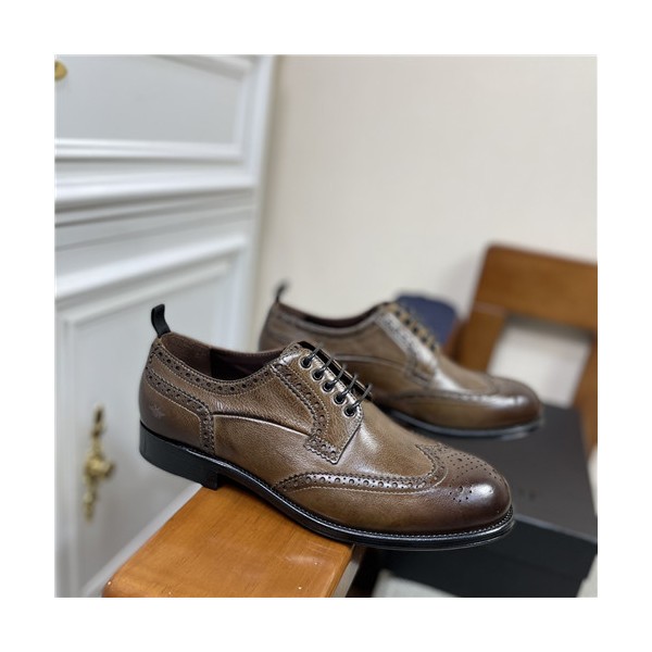 ✨Dior 2021 Men's Leather Oxford Shoes,DIOS0469 - 디올 2021 남성용 레더 옥스퍼드 슈즈,Size(240-270),브라운