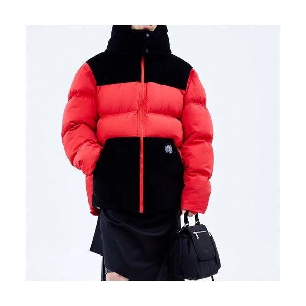 ✨ADER  Unisex Patch Logo Modern Down Padding Red - 아더 2021 남/녀 패치 로고 모던 다운 패딩 Ade0090x Size(A1 - A2) 레드