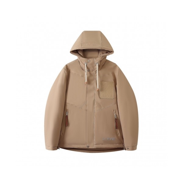 ✨Loewe  Mens Logo Casual Duck-down Jackets Beige - 로에베 2021 남성 로고 캐쥬얼 덕다운 자켓 Loe0541x Size(m - 3xl) 베이지