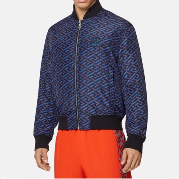 ✨베르사체 남성 캐쥬얼 블루 양면 자켓 - Mens Blue Jackets - ver0890x