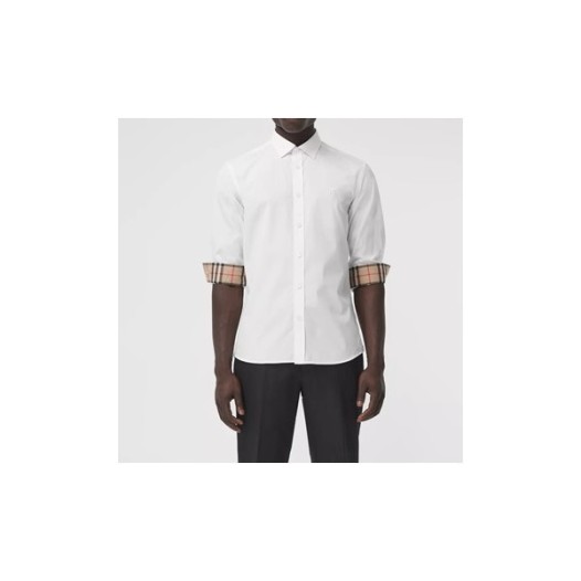 ❤버버리 남성 클래식 화이트 셔츠 - Mens White Tshirts - bur04246x