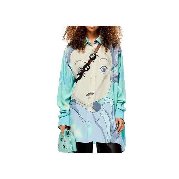 ✨로에베 여성 블루 셔츠 - Loewe Womens Blue Shirts - loe580x