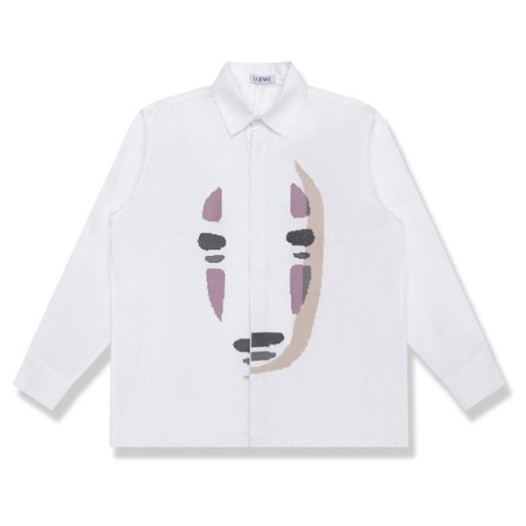 ❤로에베 남성 클래식 화이트 셔츠 - Loewe Mens White Tshirts - loe0581x