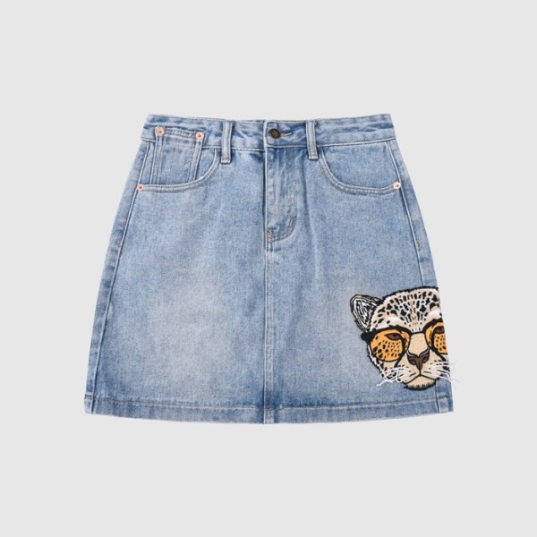 ✨구찌 여성 캐쥬얼 블루 스커트 - Womens Blue Skirts - guc04720x