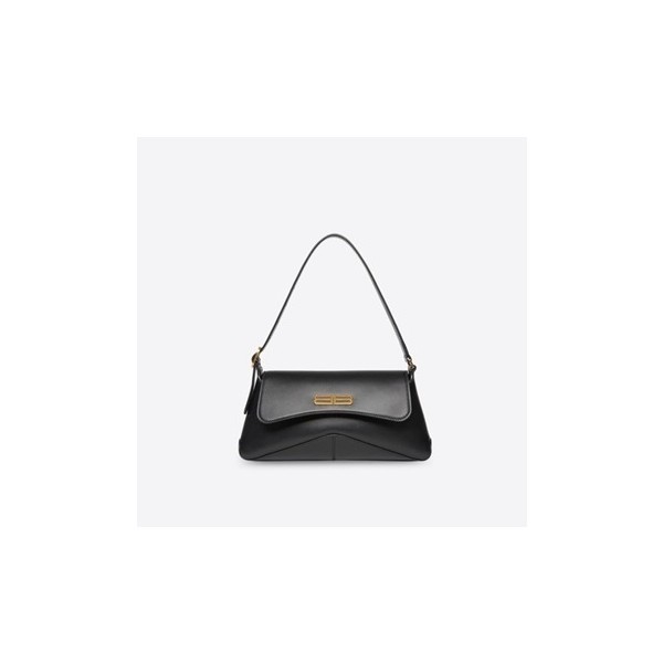 ✨발렌시아가 여성 시그니처 블랙 숄더백 - Womens Black Shoulder Bag - bal01516x