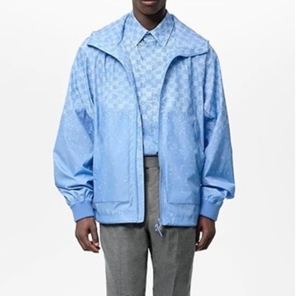✨루이비통 남성 블루 후드 자켓 - Louis vuitton Mens Blue Jackets - lou4890x