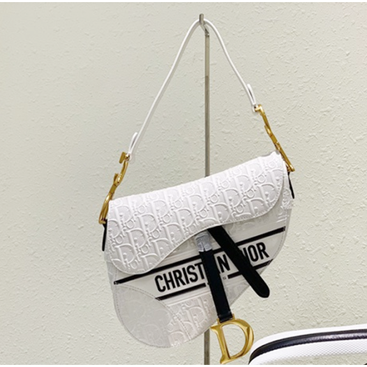 ❤디올 여성 화이트 새들백 - Womens White Saddle Bag - dio01917x