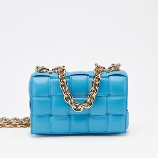 ❤보테가베네타 여성용 블루 카세트백 - Womens Blue Cassette Bag - bv0393x