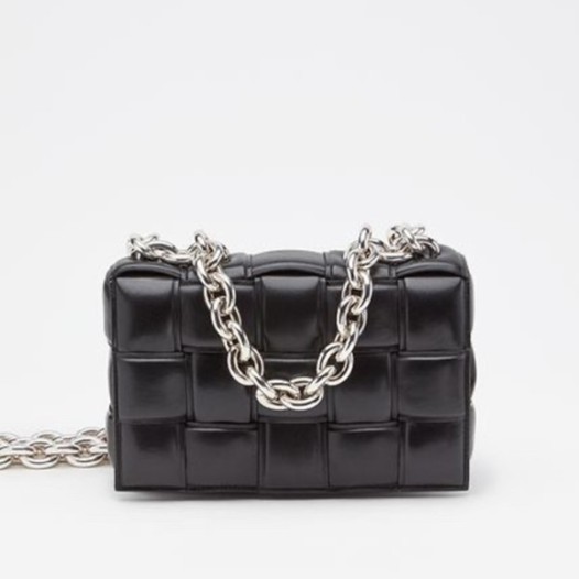 ❤보테가베네타 여성용 블랙 카세트백 - Womens Black Cassette Bag - bv0395x