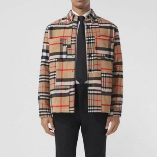 ✨버버리 남성 클래식 카멜 셔츠 - Mens Camel Tshirts - bur04458x