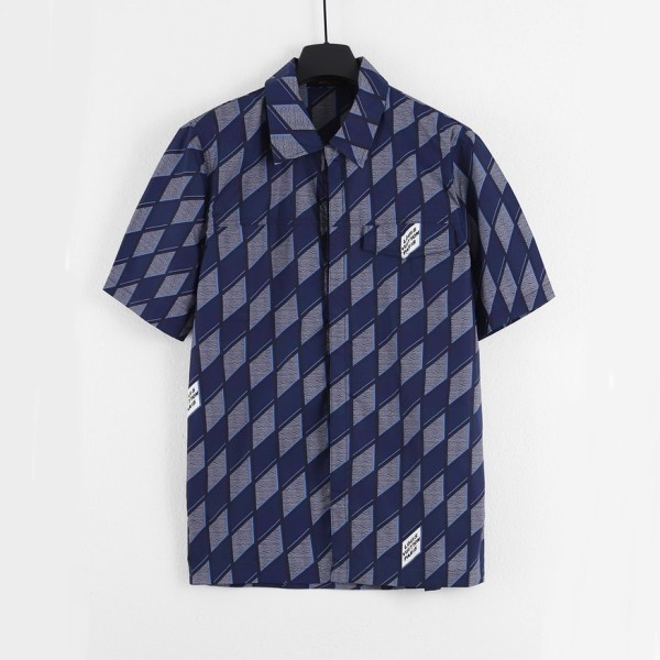 ✨루이비통 남성 블루 폴로 반팔 셔츠 - Mens Blue Tshirts - lou05071x