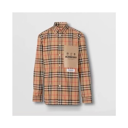 ❤버버리 남성 클래식 카멜 셔츠 - Mens Camel Tshirts - bur04470x