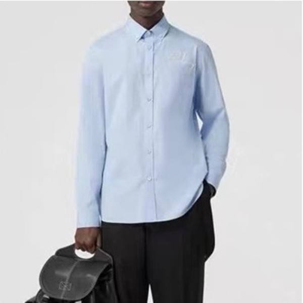 ✨버버리 남성 클래식 블루 셔츠 - Burberry Mens Blue Tshirts - bur4471x