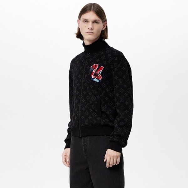 ✨루이비통 남성 모노그램 블랙 자켓 - Mens Black Jackets - lou05119x