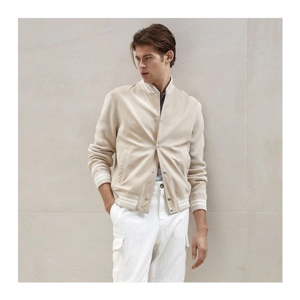 ✨브루넬로쿠치넬리 남성 베이지 자켓 - Brunello Cucinelli Mens Beige Jackets - bru01x