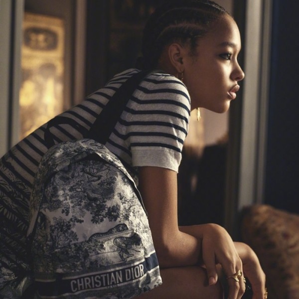 ✨디올 남/녀 오블리크 블루 백팩 - Unisex Blue Back Pack - dio02077x