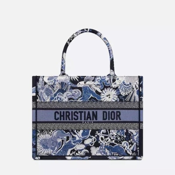 ✨디올 남/녀 네이비 북토트 - Dior Unisex Navy Book Tote - dio2104x