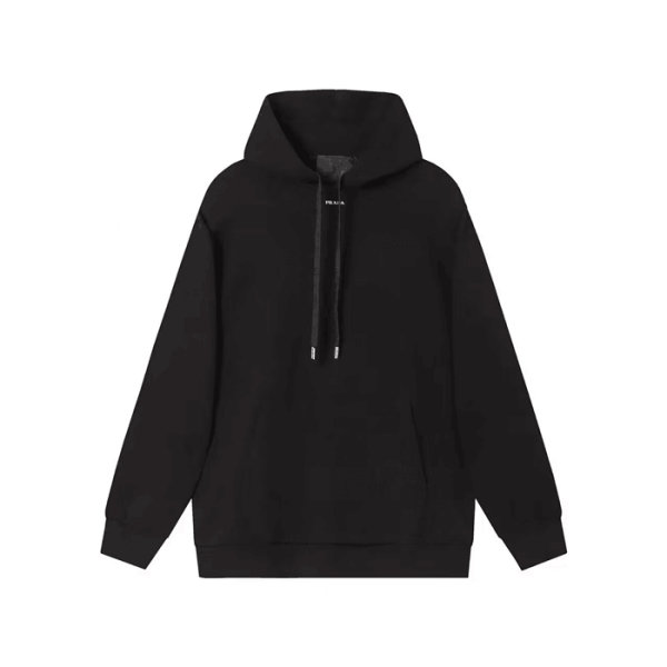 ✨프라다 남성 캐쥬얼 블랙 후드티 - Mens Black Hoodie - pra02802x