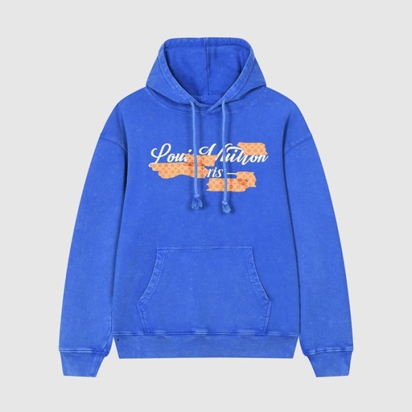✨루이비통 남자 베이직 블루 후드티 - Unisex Blue Hoodie - lou05224x