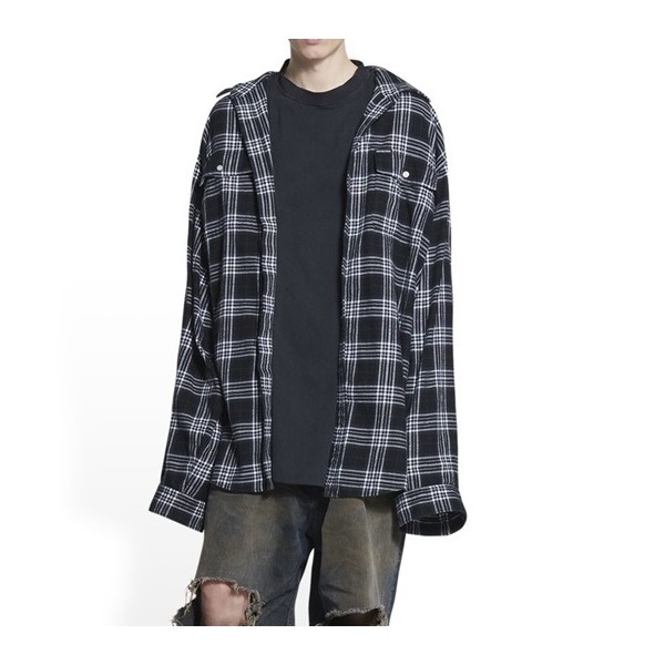 ✨발렌시아가 트렌디 남성 블랙 셔츠 - Mens Black Tshirts - bal01677x