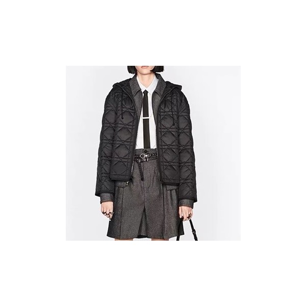 ✨디올 여성 블랙 후드 자켓 - Womens Black Jackets - dio02139x