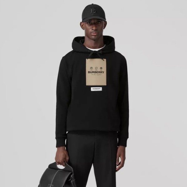 ✨버버리 남성 블랙 후드티 - Burberry Mens Black Hoodie - bur4513x