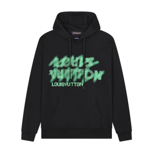❤루이비통 남자 베이직 블랙 후드티 - Louis vuitton Mens Black Hoodie - lou05265x