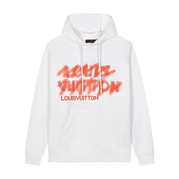 ✨루이비통 남자 베이직 화이트 후드티 - Louis vuitton Mens White Hoodie - lou05266x