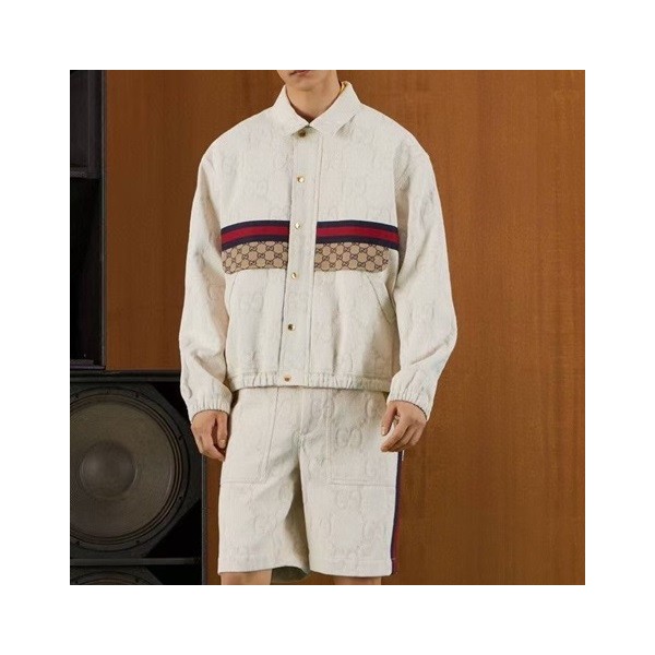 ✨구찌 남성 캐쥬얼 화이트 자켓 - Gucci Mens White Jackets - guc05204x