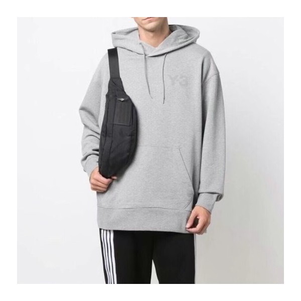 ✨요지야마모토 남성 캐쥬얼 그레이 후드티 - Y3 Mens Gray Hoodie - y3/0156x