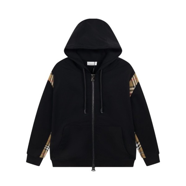 ✨버버리 남성 클래식 블랙 후드티 - Burberry Mens Black Hoodie - bur04522x