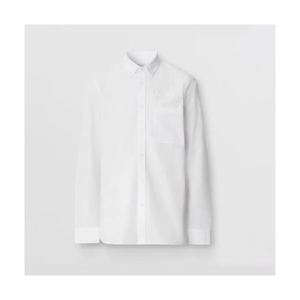 ✨버버리 남성 클래식 화이트 셔츠 - Burberry Mens White Tshirts - bur04524x