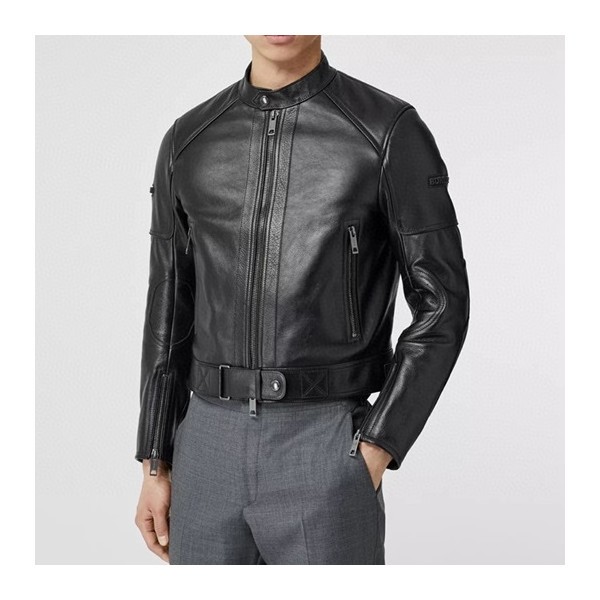 ✨버버리 남성 캐쥬얼 가죽 블랙 자켓 - Mens Black Jackets - bur04528x