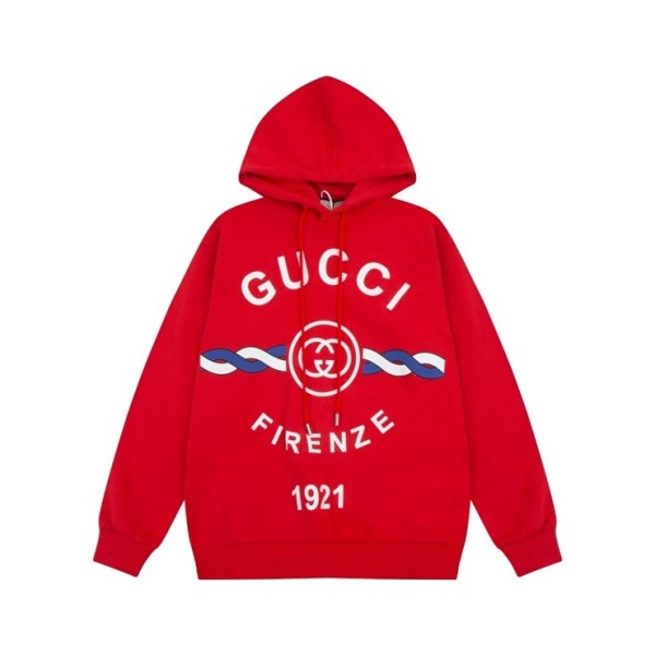 ✨구찌 남/녀 트렌디 레드 후드티 -  Gucci Unisex Red Hoodie - guc05231x