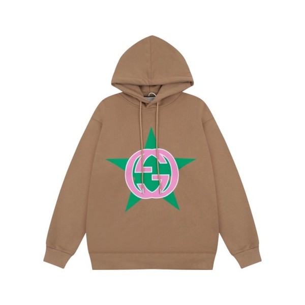 ✨구찌 남/녀 트렌디 카멜 후드티 -  Gucci Unisex Camel Hoodie - guc05235x