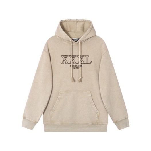 ❤발렌시아가 남/녀 캐쥬얼 베이지 후드티 - Balenciaga Unisex Beige Hoodie - bal01715x